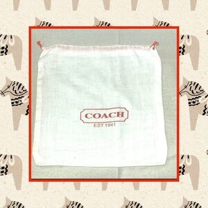 🆕 Fashion Wallet Sized Dust Bag In White & Red